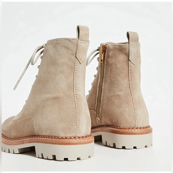 New Vince Women's Cabria Lug Sole Boots, Cobblestone, Tan Size 6 - Picture 4 of 10